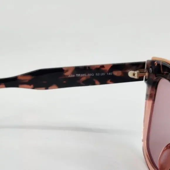 Tom Ford Julie Semi Cat Eye Tortoise Shell Women's Sunglasses - Picture 9 of 13